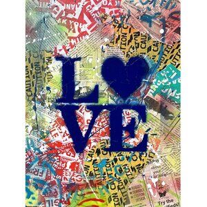 Love by E.M. Zax Numbered Limited Edition on paper Hand Signed by the Artist